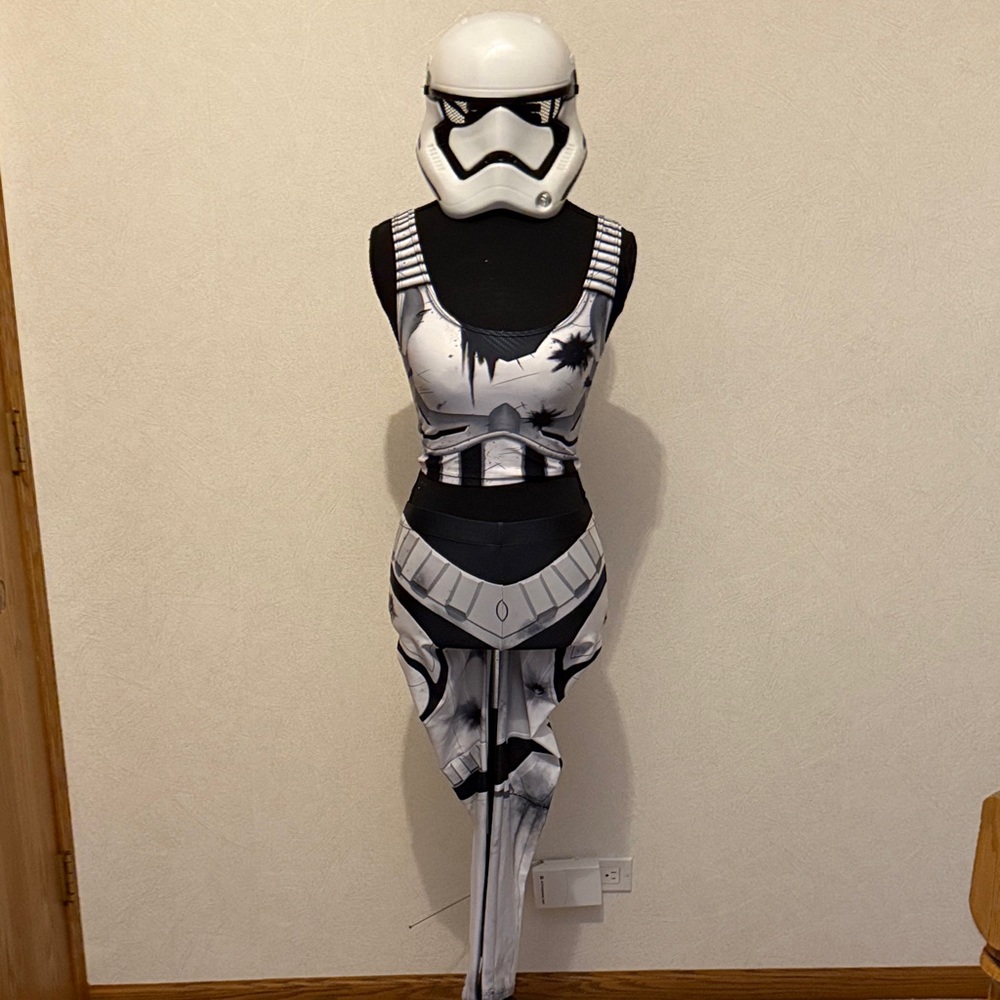 Battle-Worn Stormtrooper Crop Top and Leggings